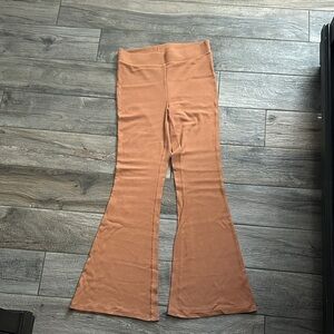 Aerie Tan Flare Pants